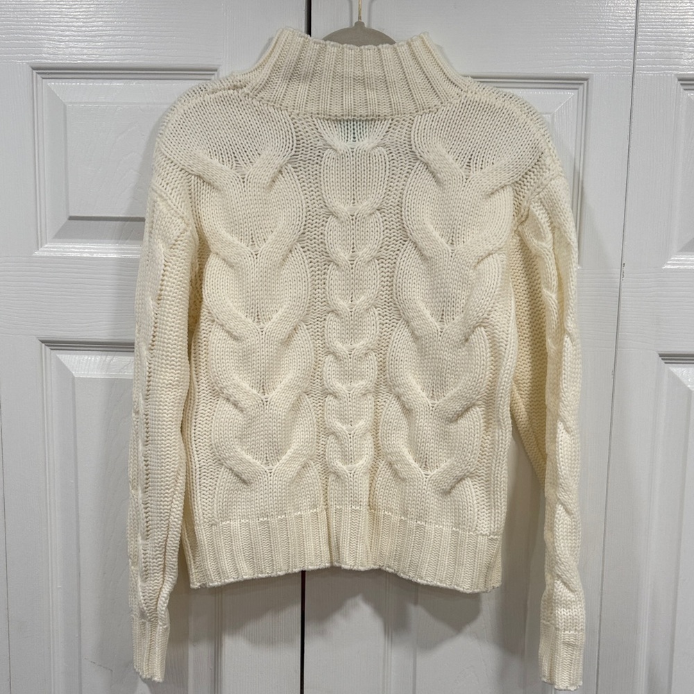Cozy Cream Cable Knit Sweater - Picture 2 of 5